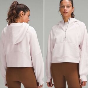 Lululemon Scuba Oversized Half-Zip Hoodie Light Pink Size XS Small Sporty Active
